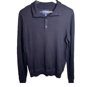 American Eagle Long Sleeve Navy Blue Classic Fit Pullover Sweater